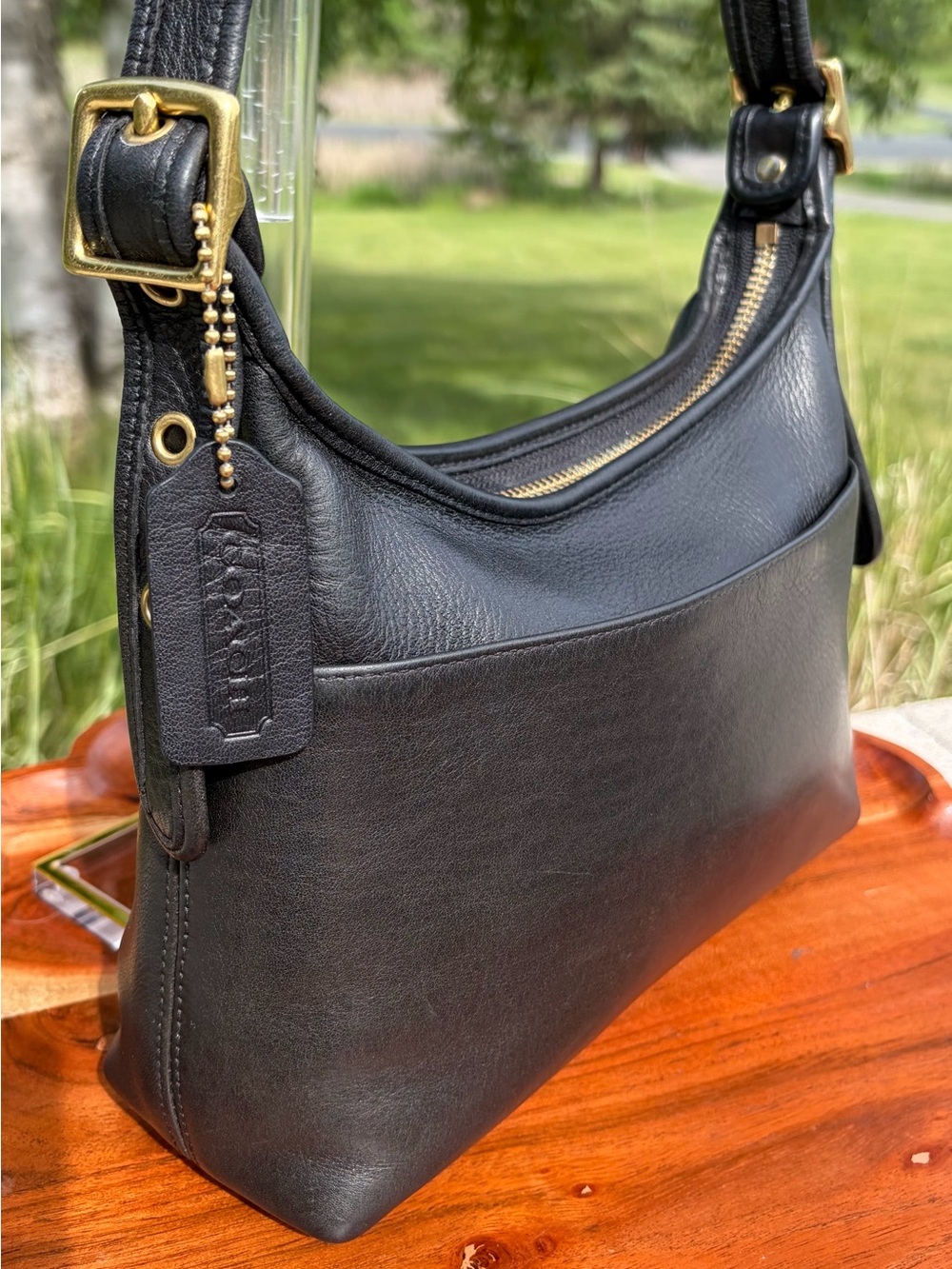 Vintage COACH Legacy Hobo Black Leather 9136 EUC - Picture 6 of 16